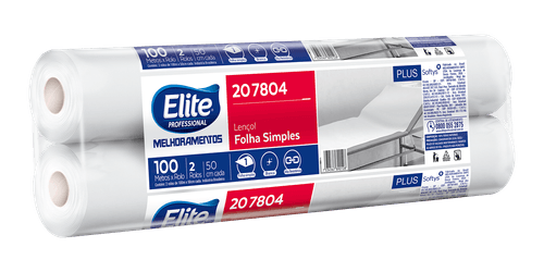 Lençol de Papel Elite Folha Simples Plus 100 Metros