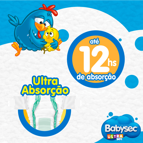 Fralda Babysec Ultrasec Jumbinho XG 12 Unidades