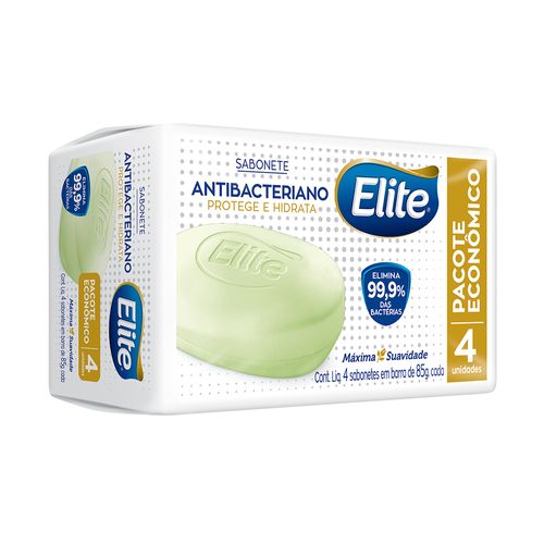 Sabonete Elite Antibacteriano 85G Pack 4 Barras