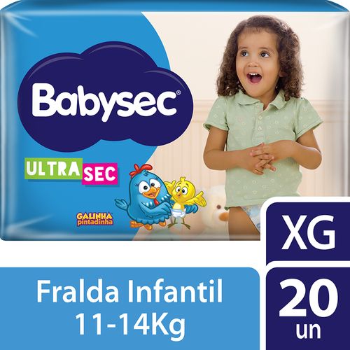 Fralda Babysec Ultra  Jumbo Xg 20 Unidades