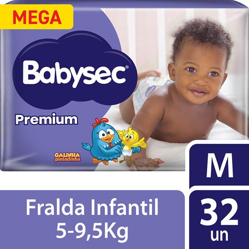 Fralda Baby Premium Mega M 32 Unidades