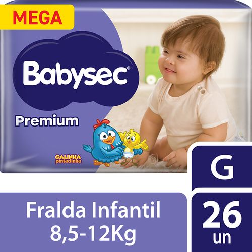 Fralda Baby Premium Mega G 26 Unidades