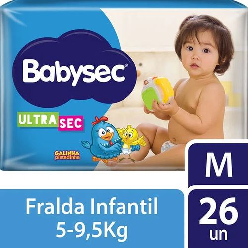 Fralda Baby Ultra Jumbo M 26 Unidades