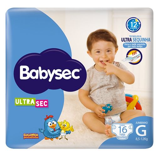 Fralda Babysec Ultra Jumbinho G 16 Unidades