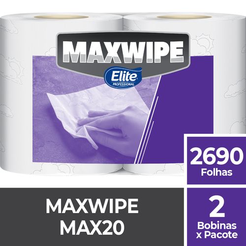 Pano Reutilizável Maxwipe Max 20 Bobina 2690 Folhas