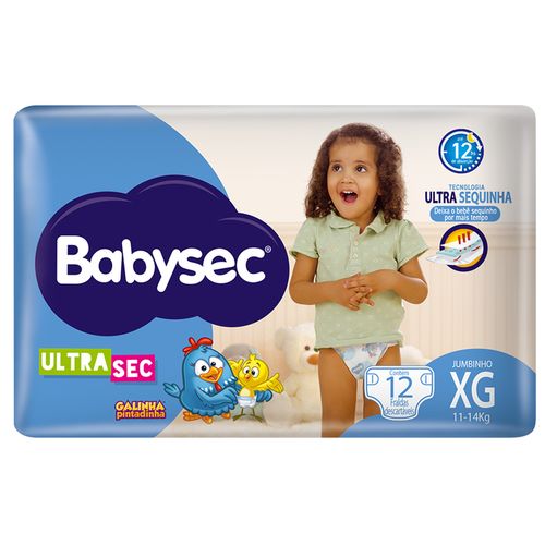 Fralda Babysec Ultrasec Jumbinho XG 12 Unidades