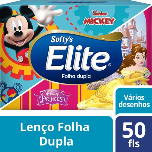 Lenco Papel Elite Kids Folha Dupla 50 Folhas