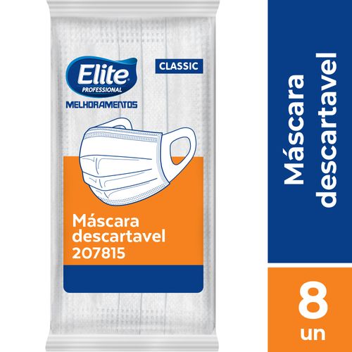 Mascara Descartável Elite Classic 8 Unidades