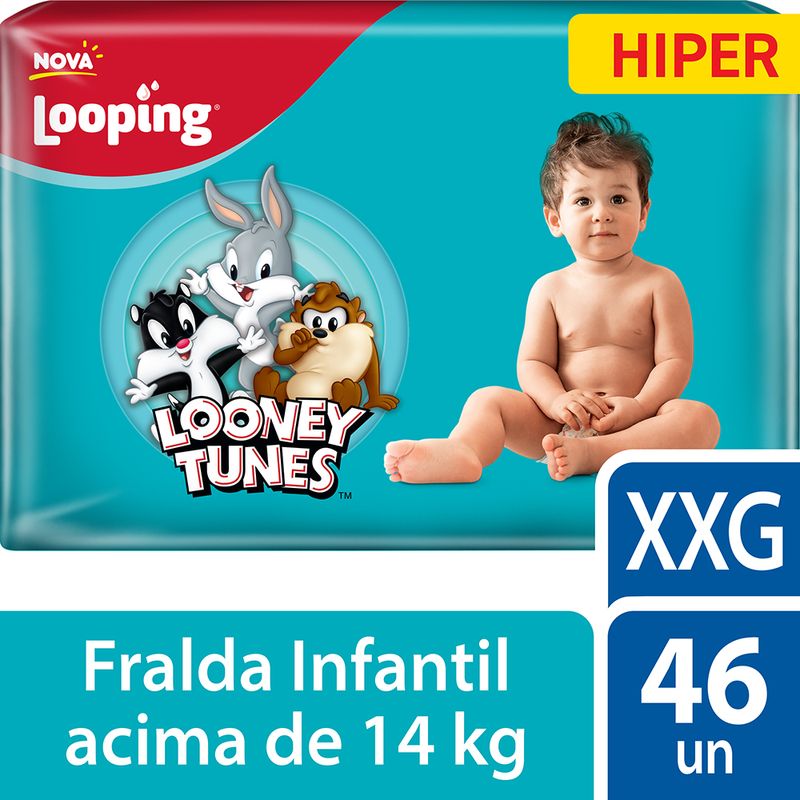 Fralda-Looney-Tunes-Hiper-XXG-40-