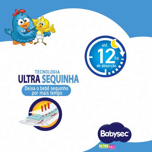 Fralda  Babysec Ultra Jumbinho Xxg 12 Unidades