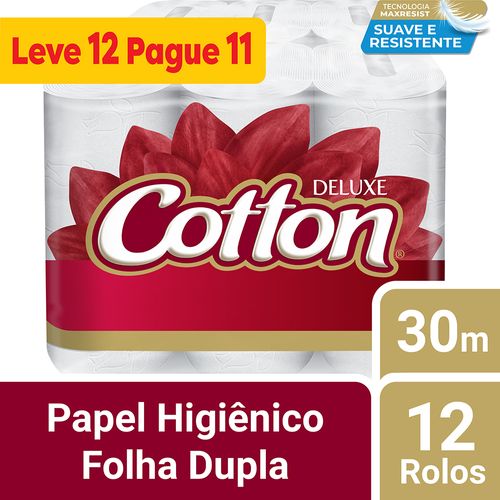 Papel Higiênico Cotton 12 Rolos