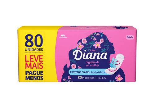 Protetor Diário Diana 80 unidades