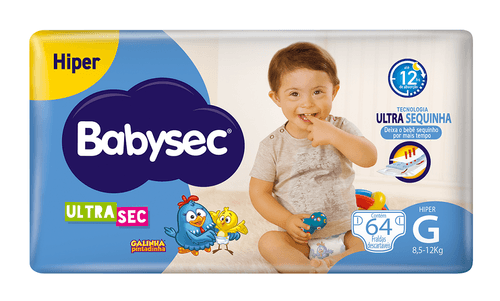 Fralda Babysec Ultrasec Hiper G 64 Unidades