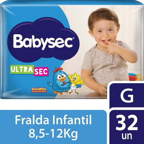 Fralda Babysec Ultrasec Mega G 32 Unidades