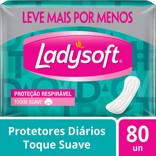 Protetor Diário Ladysoft 80 Unidades