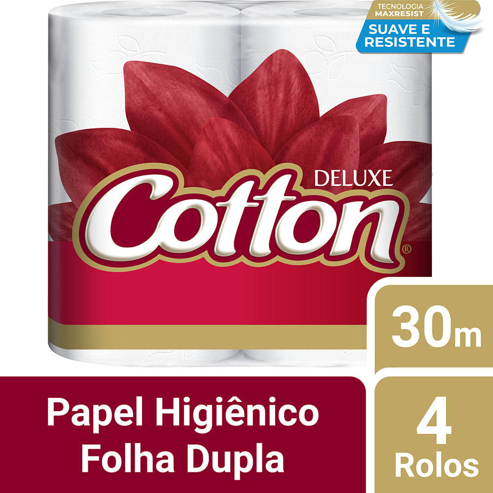 Papel Higiênico Cotton Folha Dupla Neutro 4 Rolos Loja Softys