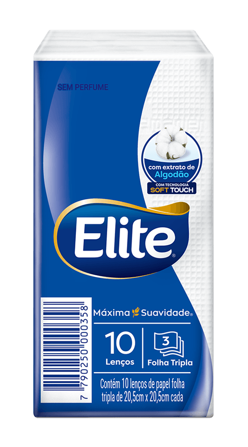 Lenco Papel Elite Pocket 10 Folhas 6 Unidades