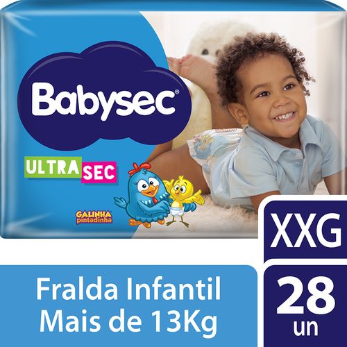 Fralda Babysec Ultra  Mega Xxg 28 Unidades