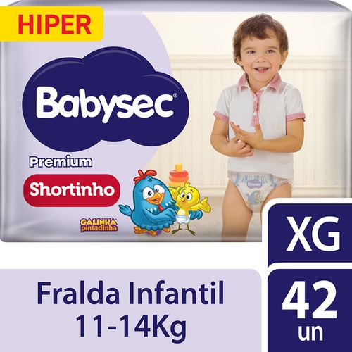 Fralda Babysec Shortinho Hiper Xg 42 Unidades