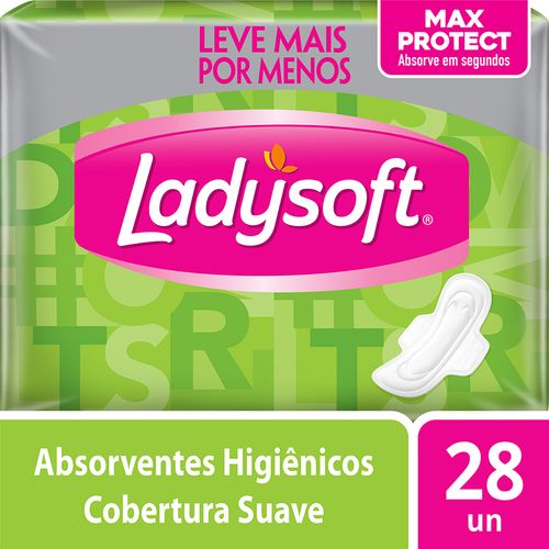 Absorvente Ladysoft Max Suave Com Abas 28 Unidades